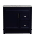 thumbnail image 2 of Bellaterra Home 400700-37L-BU-GYRL 37 in. Single Sink Vanity with Granite Left Door & Left Sink, Blue & Gray, 2 of 15