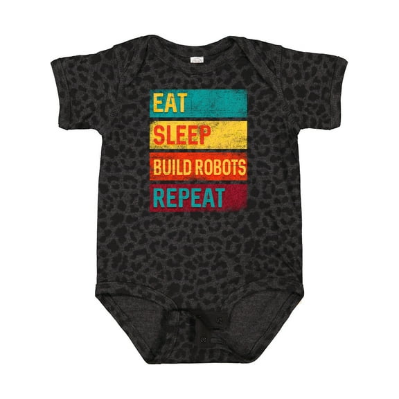 Inktastic Robotics Eat Sleep Build Robots Repeat Boys or Girls Baby Bodysuit