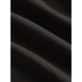 thumbnail image 4 of Black Square Neck Shell Sleeve Pleated A-Line Midi Dress For Formal Events, 4 of 4