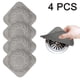 thumbnail image 2 of Apuakthei Paquete de 4 recogedores de pelo, cubierta cuadrada para drenaje de pelo para ducha con ventosa, fácil de instalar, traje para baño, bañera, cocina, 2 of 8
