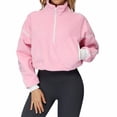 thumbnail image 2 of VoleFox Winter Fleece Jacket Women Long Sleeve Stand Collar Windproof Warm Running Hoodie Sweatsuit, 2 of 15
