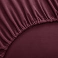 thumbnail image 4 of 1500 Supreme Collection Microfiber Flannel Sheet Set Burgundy Twin, 4 of 5