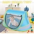 thumbnail image 5 of dxynlzq Baby Beach Tent Large Pop  Beach Tent Sun Shade for Beach Portable Baby Travel Tent with Mosquito Net Indoor Baby Play Tent UPF 50+ UV  Sun Shelters for Infants, 5 of 6