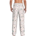 thumbnail image 3 of Goofa Rabbit Forest Printed Soft Pajama Pants for Men, Wide Leg Comfy Casual Lounge Yoga Pants-X-Large, 3 of 9