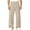 Khaki, variant on HOMADLES Mens Elastic Waist Work Pants Wide Leg Stretch Soft Athletic Pants Solid Color Side Pocket Casual Pants Khaki Size 2XL