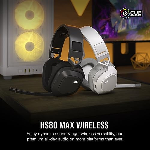 HS80 MAX WIRELESS Gaming Headset, Steel Gray