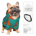 thumbnail image 3 of Balery Colorful Crab Sudadera con Capucha para Perros Pequeños – Ropa para Mascotas, Disfraz para Perros y Gatos, Ideal para Fiestas y Cosplay-XX-Large, 3 of 7