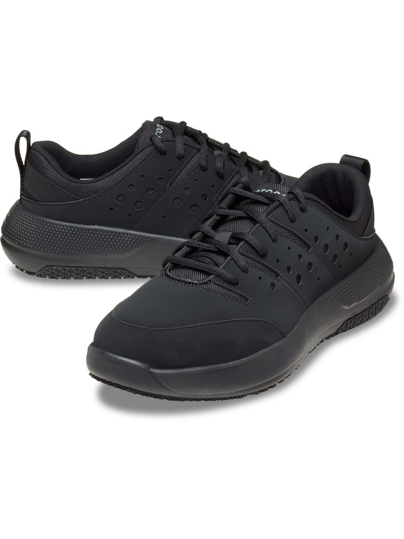 くろすけ Crocs at Work Men's On The Clock Slip Resistant Work Sneaker