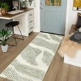 thumbnail image 3 of FairOnly 2'x6' Beige Washable Runner Rugs for Hallway Abstract Ocean Print Rug Runner Rugs Laundry Entryway Modern Low Pile Rug for Kitchen, 3 of 7