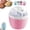 Pink, variant on Mini Ice Cream Maker,17 oz Small Single Serve Compact Electric Makers,One-Touch Aluminum Bowl for Dorms & Kitchens