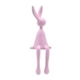 thumbnail image 4 of Figura decorativa de conejo sentado, estatua portátil, linda escultura decorativa para Rosa, 4 of 9
