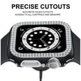 thumbnail image 5 of Worryfree Gadgets Bling Bumper Case for Apple Watch Black/Silver 40mm (C19-BKSL40), 5 of 5