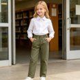 thumbnail image 5 of Nskgu Boys Casual Pants Elastic Waist Straight Leg Pull On Dressy with Side Pockets for Big Kids, 5 of 6