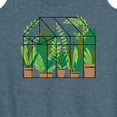 thumbnail image 3 of Instant Message - Greenhouse With Plants - Women's Racerback Tank Top, 3 of 6