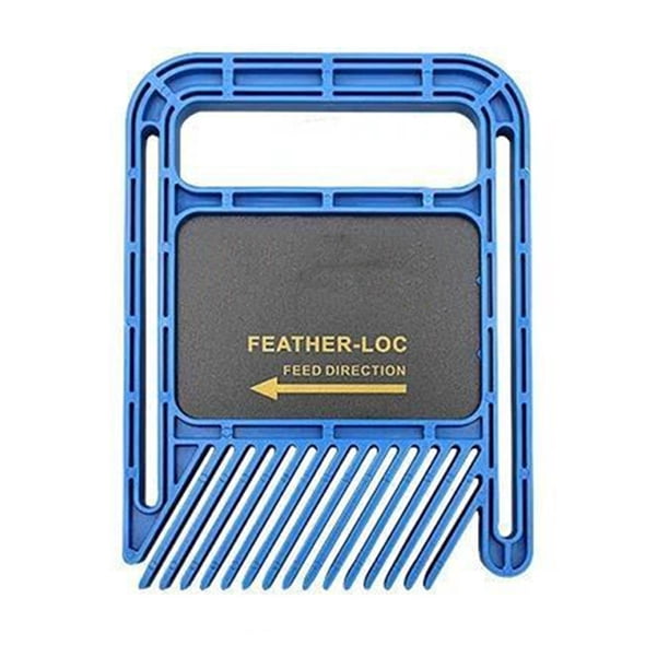 Kenally Juego de tablero Feather Loc, ranura de calibre de inglete multiusos, de sierra ligera para carpintería, herramientas portátiles Accesorios para bloques patrón Azul