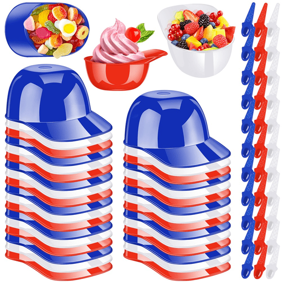 66Pack Baseball Ice Cream Bowls 33pc Spoons and 33pc 8oz Mini Dessert Cups,Reusable Cup Bowls for Birthday Party,33 * bowl 33 * spoon,As Shown