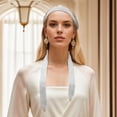 thumbnail image 3 of Unique Bargains 1 Pc Scarf Rhinestone Neck Scarf White, 3 of 5