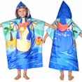 thumbnail image 1 of Toalla Ythuil Dragon con capucha para niños, 64 x 76 cm, con mochila, 1 of 8