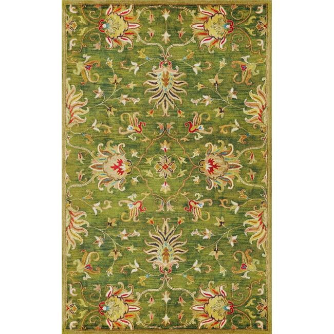 3 ft. 3 in. x 5 ft. 3 in. Wool Emerald Green Area Rug