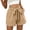Khaki, variant on Women's Casual High Waisted Bow Shorts Summer Drawstring Wide Leg Shorts Flowy Cute Beach Vacation Shorts