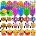thumbnail image 2 of JOYIN 18 Packs Huevos de Pascua Precargados con Comida Rápida Aumento Lento Alivio del Estrés Juguetes Blandos Llavero para La Fiesta de los Niños de Pascua Favorece Los Suministros, Caza de Huevos de, 2 of 2