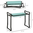 thumbnail image 3 of Padded Garden Kneeler and Seat Bench Padded Foldable Garden Stool, 3 of 9