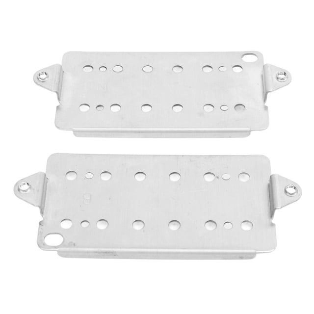 Guitar Pickup Base Plate Set, Robust Cupronickel Easy To Install Guitar Neck Bridge Pickup Baseplate 2Pcs Exquisite Craftsmanship for Maintenance