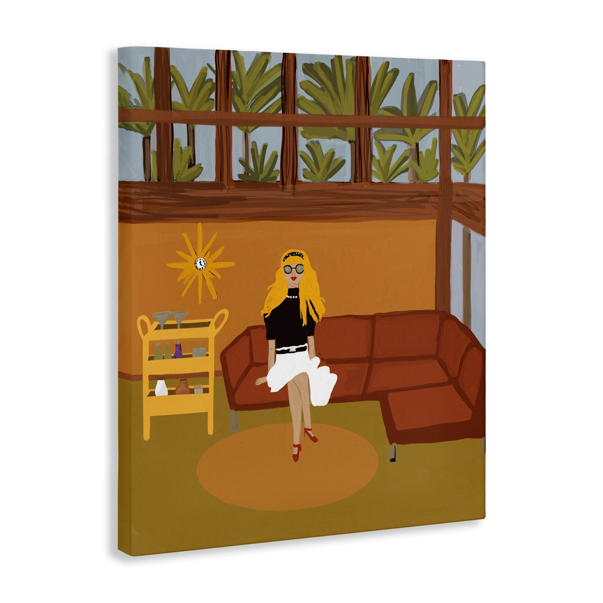 Stupell Industries Living The Girl Life Canvas Wall Art, design by Kristal Clifford