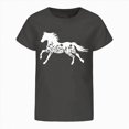 thumbnail image 4 of kpoplk Girls Shirts Short Sleeve Soft Cotton T-Shirts Plain Tees Tops Clothes for Kids(Dark Gray,11-12 Y), 4 of 4