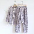 thumbnail image 2 of UAMVSH Women's Long Sleeve Pajama Set 2 Piece Fuzzy Fleece Pullover Shirt and Pants Outfit Warm Loungewear Cozy Nightwear, 2 of 7