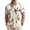 Tie-dye and Peace Bird 3, variant on Cross Hawaiian Shirts for Men Tie Dye Peace Pigeon Trendy Button Down Short Sleeve Cross Shirts for Leisure