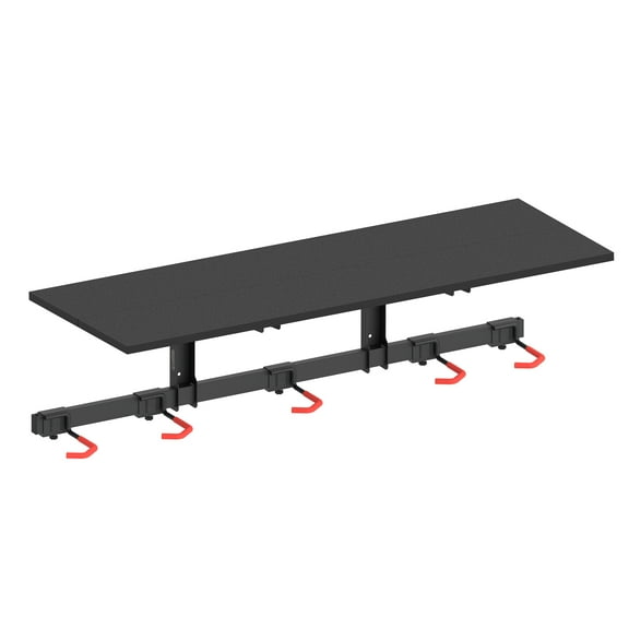 Mount-It! WheelsUp Series Bike Wall Mount with Shelf for 5 Bikes