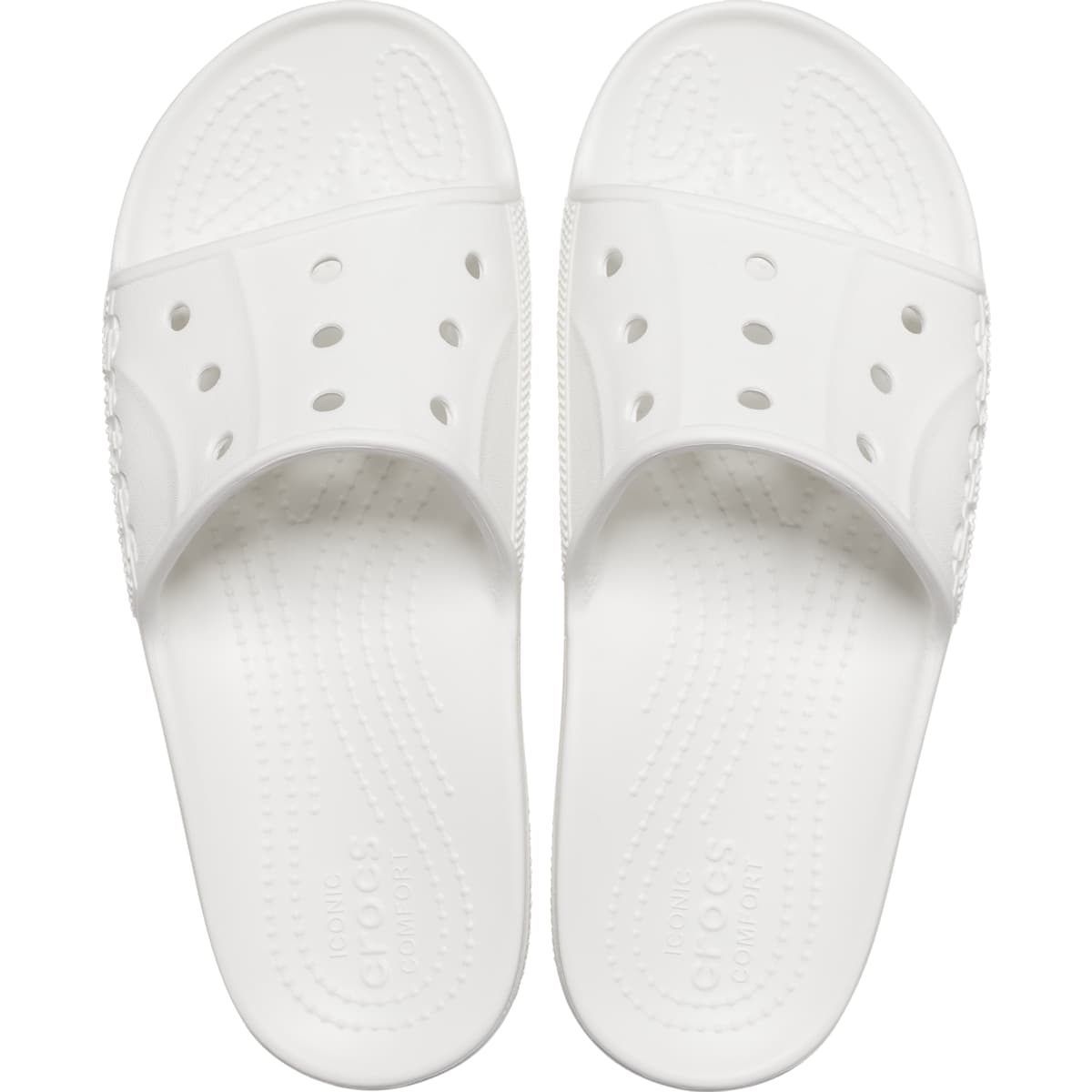 Crocs Adult Baya II Slide Sandals, White photo 3