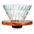 thumbnail image 1 of Gotero para café Hario V60, cristal, tamaño 02, madera de olivo, 1 of 2