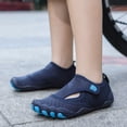 thumbnail image 6 of YOUYEDIAN Girls Boys Swim Water Shoes Kids Barefoot Aqua Sneakers Shoe for Beach Hiking Diving Boating River Outdoor Water Sports (Dark Blue, 9 Toddler), 6 of 6