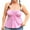Pink, variant on Hvyesh Women Sexy Floral Self Tie Crisscross Halter V Neck Sleeveless Strapless Backless Ruched Ruffle Solid Tube Tank Top