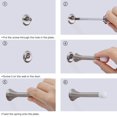 thumbnail image 1 of Paquete de 6 topes de puerta de metal con resorte de 85 mm con tornillos y placa base LingWen 8390613793683, 1 of 1