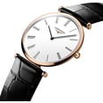 thumbnail image 2 of Longines La Grand Classique Rose Gold PVD White Dial Black Leather Strap Quartz Womens Watch L4.709.1.21.2, 2 of 4