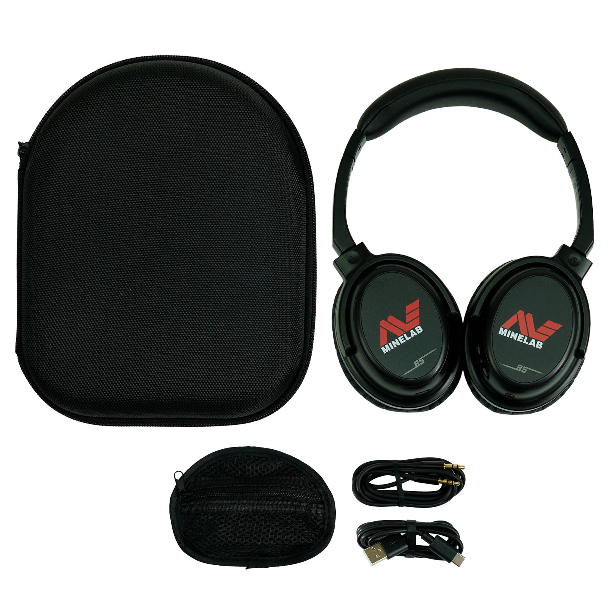 Minelab True Wireless Bluetooth On-Ear Headphone, Black