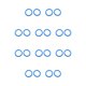 thumbnail image 2 of Monstrate 25 piezas artículos limpios y ordenados-anillos de carpeta de hojas sueltas para tarjetas documentos de papel y álbumes de recortes azul diámetro 27mm 10piezas, 2 of 6