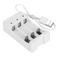 thumbnail image 4 of AMONIDA Chargeur USB pour Piles AA/AAA Piles Rechargeables Haute, 4 of 8