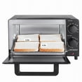 thumbnail image 2 of Mainstays 4 Slice Countertop Toaster Oven with 3 Settings, Includes Baking Rack and Pan, Black, New, 2 of 12
