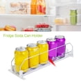 thumbnail image 3 of Callipe 1/2/3/4Pcs Fridge Drink Organizer with Automatic Pusher Glide Refrigerator Soda Can Dispenser Heavy Duty Width Adjustable Dual Bars Beverage Bottle Holder, 3 of 8