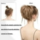 thumbnail image 3 of 1 pieza de moño sintético desordenado con trenzas, moño con banda elástica, extensiones de cabello postizo liso para mujer, 3 of 5