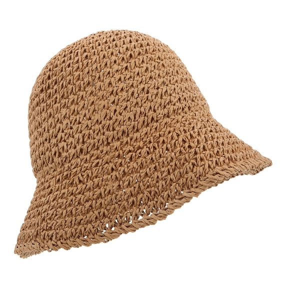 Worgeous Bucket Hat for Women Straw Bucket Hat Bride Women's 35.00X21.00X2.00CM