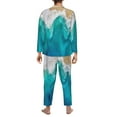 thumbnail image 5 of Kll Beach Sleepwear Mens Flannel Pajamas,Long Cotton Pj Set, 5 of 9