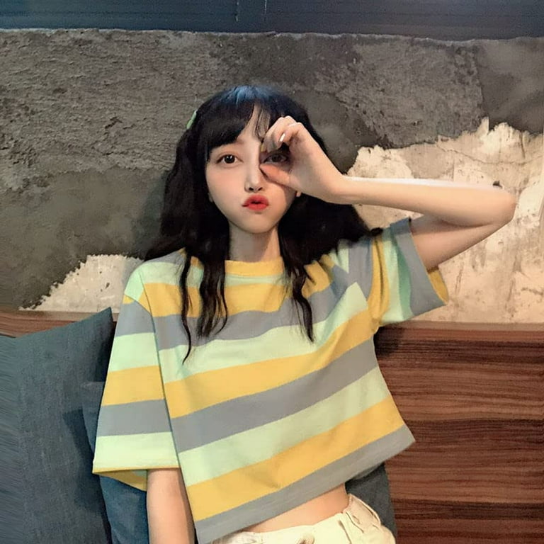 Striped t 2025 shirt aesthetic