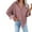 Pink, variant on Poseca Women Corduroy Oversized Long Sleeve Shirt Button Down Blouses Tops Jacket