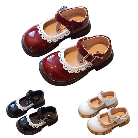 

SILVERCELL Girls Dress Shoes Mary Jane Shoes for Girl Ballet Flats Back to School Princess Wedding Shoes 3-10 Years