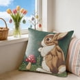 thumbnail image 1 of Housse de Coussin de Sofa Imprimée pour Décoration de Salon Série Simples Housse d'Oreiller de Pâques Mignons Lapins Housse de Coussin de Sofa Imprimée Décoration de Fête, 1 of 7
